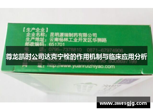 尊龙凯时公司达克宁栓的作用机制与临床应用分析